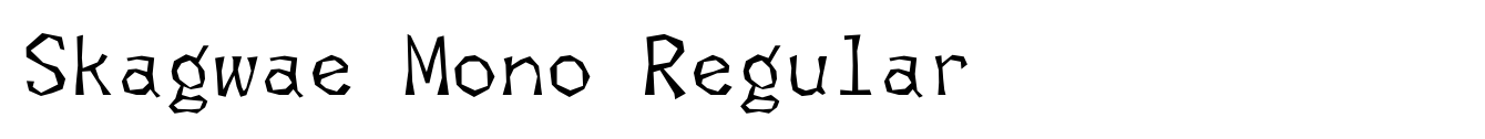 Skagwae Mono Regular image